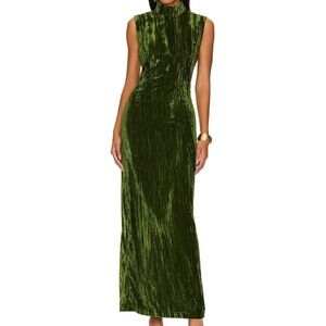 Women’s XS NBD green velvet dress